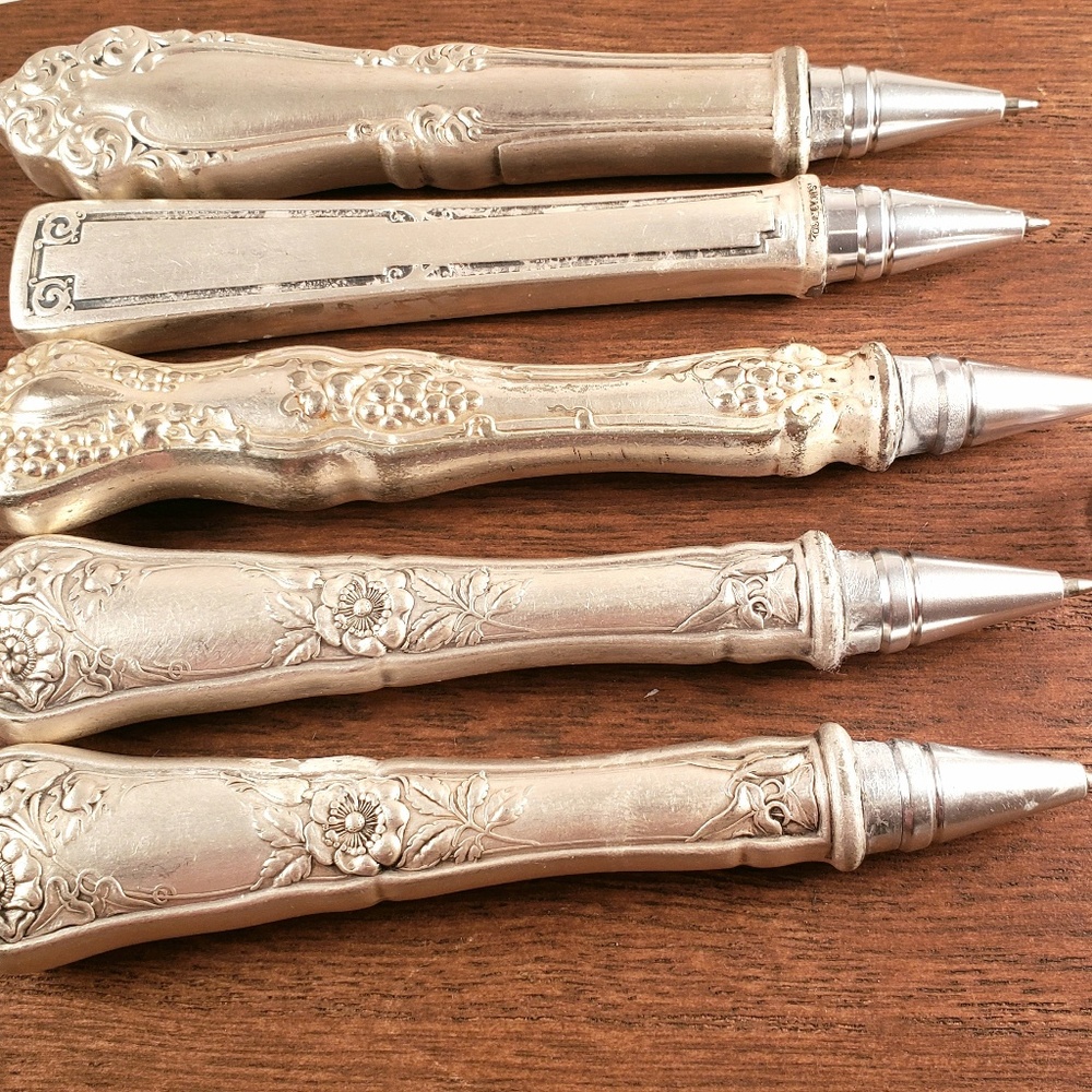 Silver writing pens